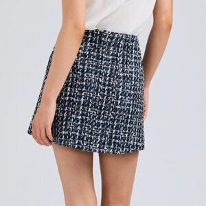 Generation Love Blue Tweed Mini Skirt NWT!